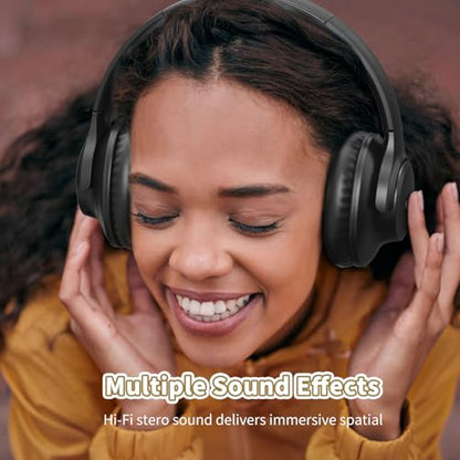KVIDIO WH201A Bluetooth Headphones Over Ear 65 Hours Playtime