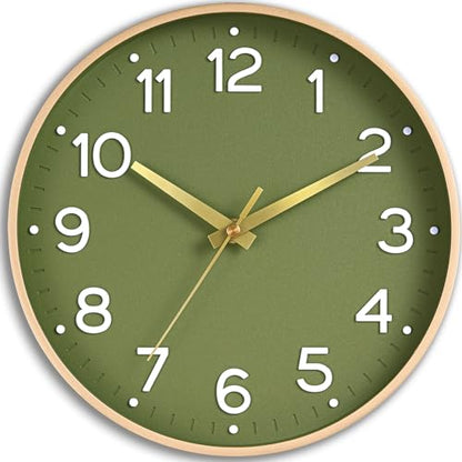 Roymnie 8 Inch Roymnie467 Analog Silent Clock Wall Mount Battery Powered Indoor