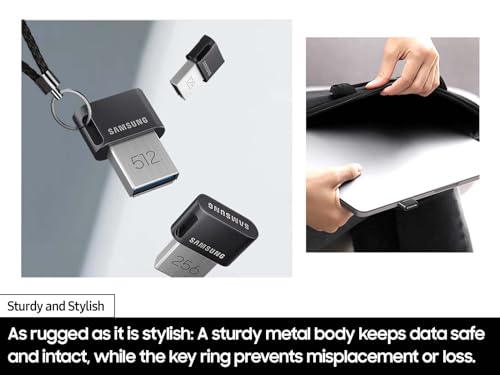 Samsung 512GB MUF-512AB/AM USB 3.2 Flash Drive 400MB/s Read Speed Type-A Portable Storage