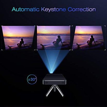 AKASO 5.51" Mini 874801 720 x 480 1080p DLP Portable Projector