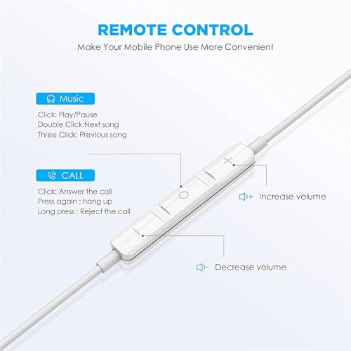 Mutsrd 1 Pack USB C Headphones Model Mutsrd In Ear Passive Noise Cancellation 20Hz-20kHz Wired Earphones