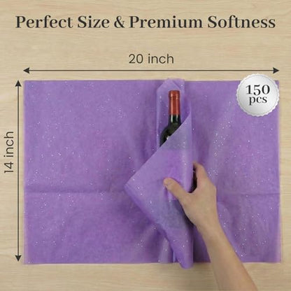 3 Otters 150 Count Gift Wrap Tissue Paper 14x20 Inch Bulk Pack