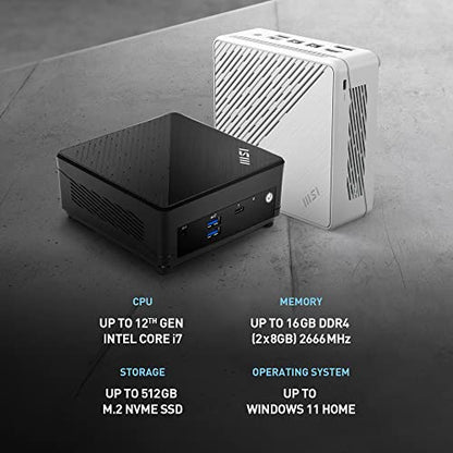 MSI Cubi 5 Mini PC CUBI512M086B Intel Core i3-1215U 1920x1080