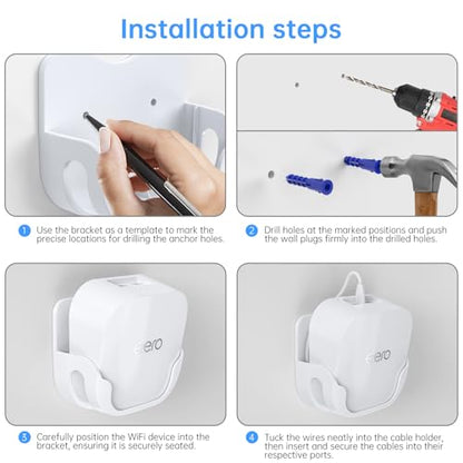 XLTTYWL 1 Pack 1218 Wall Mount Kit for eero 7 - White
