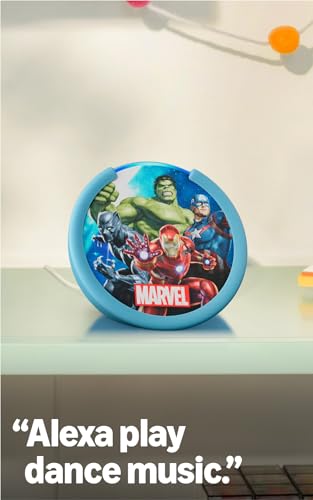 Amazon Echo Pop Kids Smart Speaker - Designed for Children - 3.5mm Audio Jack - Bluetooth Connectivity - 5W Speaker Power - Educational Tech Product