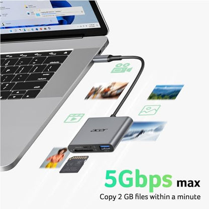 Acer 3-in-1 USB Type C Card Reader ODK4H0 USB 3.0