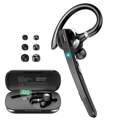 Thunelec G9 Bluetooth Headset, Wireless Bluetooth 5.4, In-Ear, 90 Hours Battery Life, Dual Mic Noise Cancellation, Environmental Noise Cancellation