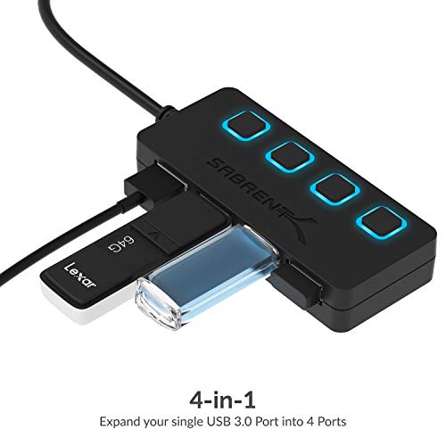 SABRENT 4-Port USB 3.0 Hub HB-UM43