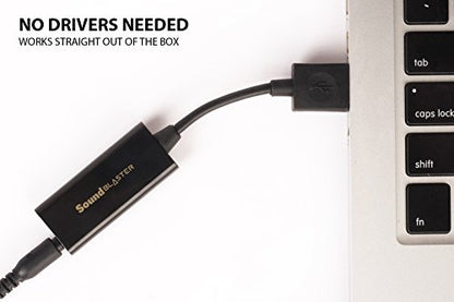 Creative 2.1 Ounce 70SB173000000 External USB Audio Adapter Stereo Sound Card