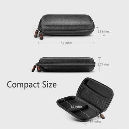 GLCON 1.9 Inches 8541665179 External Hard Drive Case - Solid Black - Portable - Shockproof
