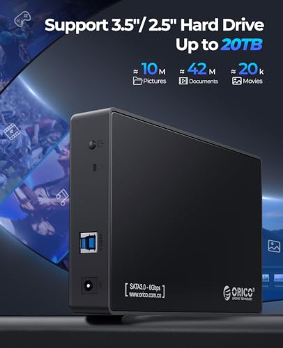 ORICO 3.5 Inch USB 3.0 External Hard Drive Enclosure (Model: 3588US3)