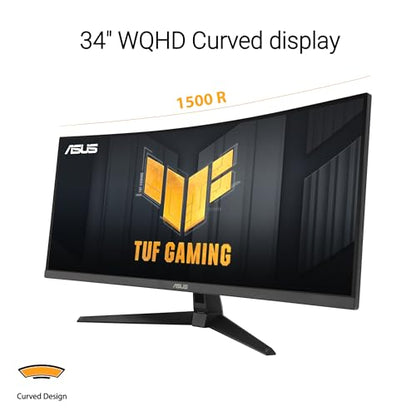 ASUS 34 Inches VG34VQ3B QHD 3440x1440 180Hz LED Curved Monitor