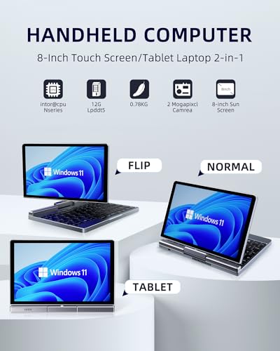 KOOFORWAY 8" P8 Touchscreen Portable PC 1280 x 800 1 GHz IPS Portable Laptop