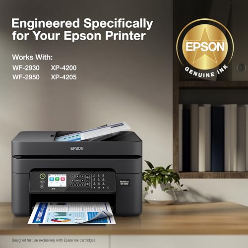 Epson T232120-BCS Black and Color Ink Cartridge Combo Pack, 200 Page Yield, Genuine, Quick Dry