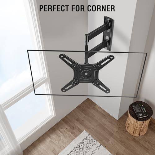ELIVED 14-42 inch AUB0882WGSRR Wall Mount, Articulating Tilt Swivel for Monitors and TVs