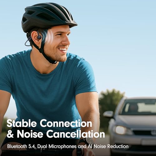 Qyzue 1x Open Ear Headphones Q-X14-1 Bluetooth 5.4 Wireless Black