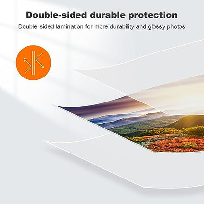 Bonsaii 9 x 11.5 inches 100 PCS Thermal Laminating Pouches 3 mil Clear Durable