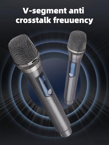 HUACAM Handheld-M68 Wireless Microphone 70dB 1 Channel Unidirectional Grey