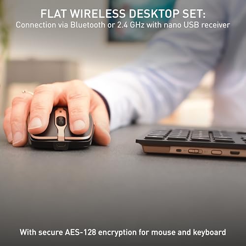 CHERRY Wireless Keyboard and Mouse Set JD-9100US-2 QWERTY Black/Bronze