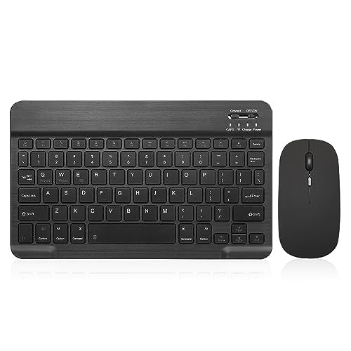 Guiheng Wireless Bluetooth Keyboard Portable Mini Rechargeable QWERTY Black