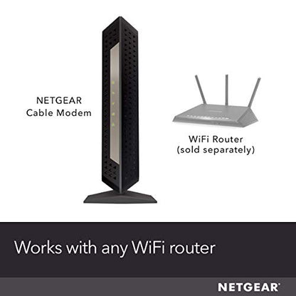 NETGEAR Cable Modem 1 Port CM1000 DOCSIS 3.1 Ethernet Black
