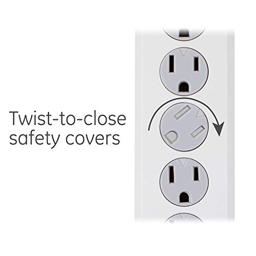 GE 6-Outlet Surge Protector 54629 125V 1.2A 800J 2 Pack