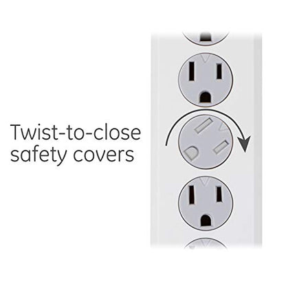 GE 6-Outlet Surge Protector 54629 125V 1.2A 800J 2 Pack