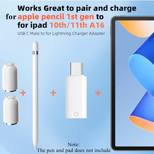 BDJXCUSA USB C to Pencil Charger Adapter 3 Count (Model: BDJXCUSA)