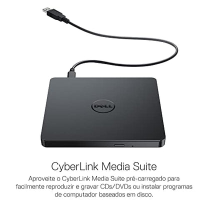 Dell DW316 Slim External Optical Drive 8x Write Speed USB Interface Compatible with Laptops