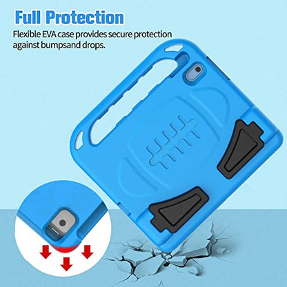 BMOUO 10.9 Inch iPad 11th/10th Generation Case for Kids - Model A3355/A3356 & A2696/A2757/A2777, Shockproof, Built-in Screen Protector, EVA Material
