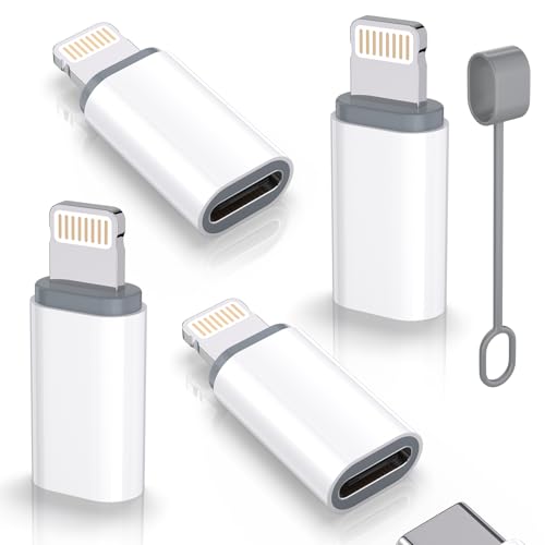 Thousover 4 Pack USB Type C to Lightning Adapter FA02