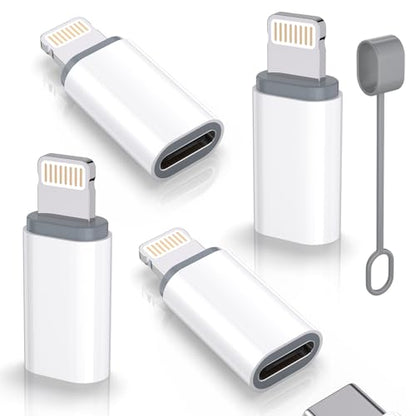Thousover 4 Pack USB Type C to Lightning Adapter FA02