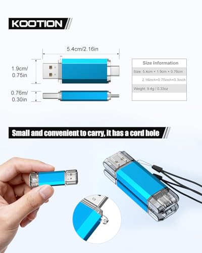 KOOTION 32GB USB 3.0 Type C Flash Drive
