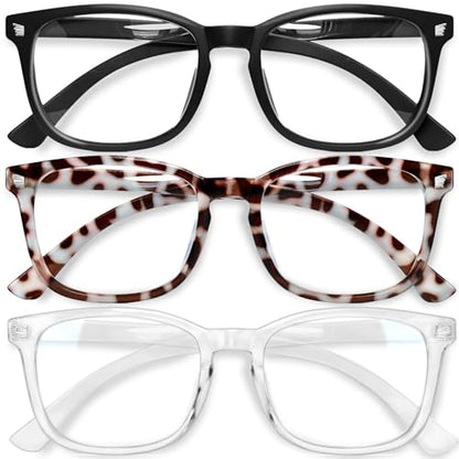 Gaoye 52mm 42mm A1 Matte Black+Leopard+Transparent TR90 Full Rim Prescription Eyewear Frames