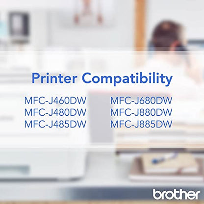 Brother LC2013PKS 3 Count Cyan Ink Cartridge - Genuine, Inkjet