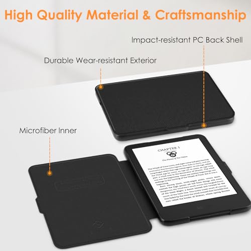 Fintie 6" Kindle Model No. C2V2L3/RS23CV Case - Lightweight Scratch Resistant PU Leather Cover with Auto Sleep/Wake Feature