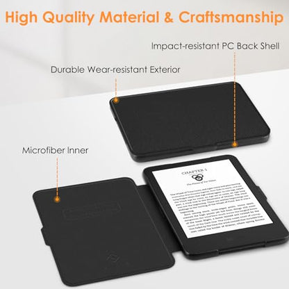 Fintie 6" Kindle Model No. C2V2L3/RS23CV Case - Lightweight Scratch Resistant PU Leather Cover with Auto Sleep/Wake Feature