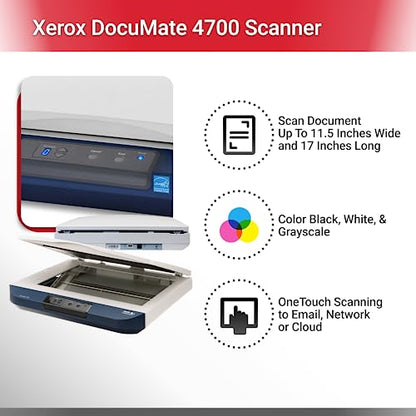 Visioneer 11.7" x 17" DocuMate 4700 300dpi USB A3 Flatbed Document Scanner