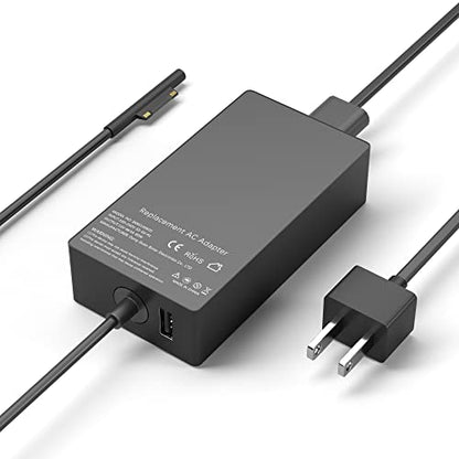 YBRUZRUB 65W USB Type A Power Adapter SK90150400 for Microsoft Surface Laptops and Tablets