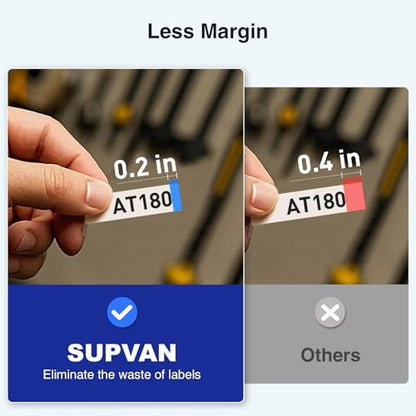 SUPVAN E11 203dpi Thermal Label Printer, Monochrome, Bluetooth, Portable