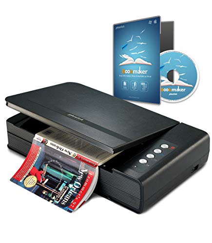 Plustek OpticBook 4900 USB Book, Document, Photo Scanner, 1200 dpi