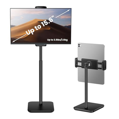Tounee 1.6kg TS2 Adjustable Tablet Stand, Compatible with Devices up to 15.6", Ergonomic Design, Tabletop Mount