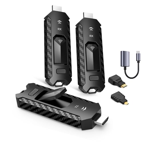 Yomais G7R PRO-Portable 1920x1080P @60Hz Wireless HDMI Transmitter and Receivers Multi-Screen Kit