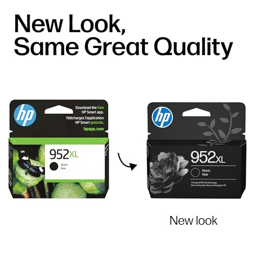 HP 952XL High Yield Black Original Ink Cartridge F6U19AN Compatible Printers: OfficeJet 8702, Pro 7720, 7740, 8210, 8216, 8710, 8715, 8720, 8725, 8730, 8740