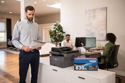 Brother TN830XL Black High Yield Toner Cartridge for Laser Printers - 3000 Page Yield