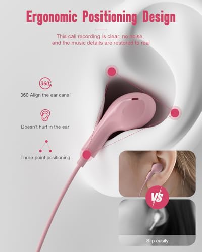 AILZPXX In-Ear USB C Headphones 964-06 Wired Earbuds with Microphone