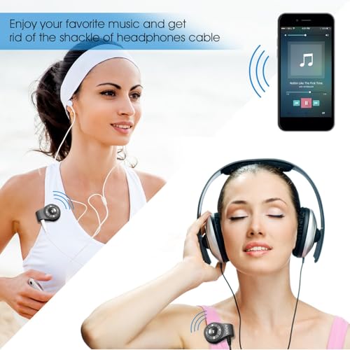 APEKX Bluetooth Audio Adapter 4.1 EDR Compatible with IOS and Android