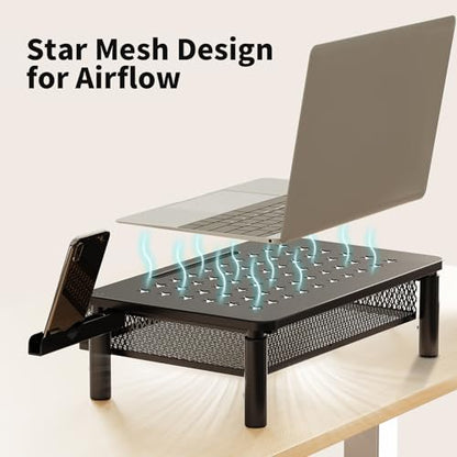 Zimilar 14.57 x 9.25 x 5.7 inches Z10306 Adjustable Monitor Stand with Drawer