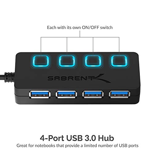 SABRENT 4-Port USB 3.0 Hub HB-UM43