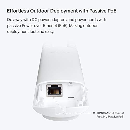 TP-Link EAP110-Outdoor V3 300Mbps Wireless N Outdoor Access Point 2.4GHz 2x2 MIMO Wireless Technology